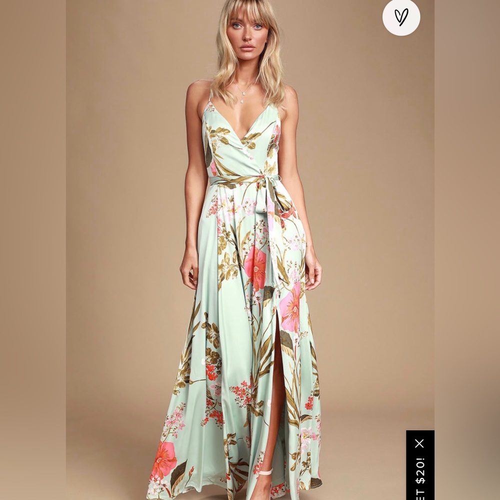 Lulu’s Still the One satin maxi